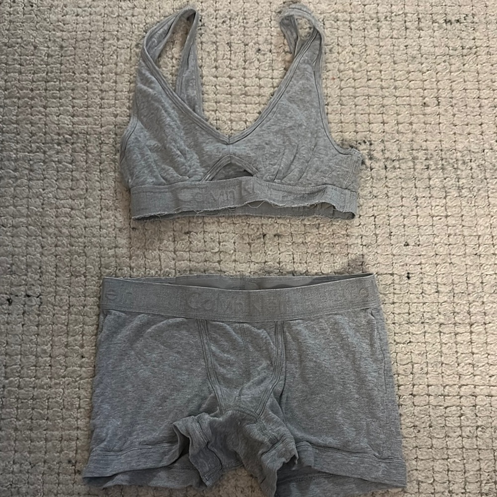 Calvin Klein Gray Women's Intimates Set